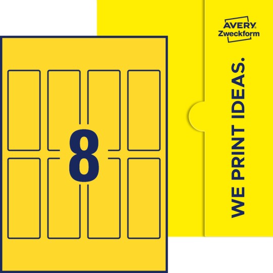 8 stk. etiketter pr. ark.