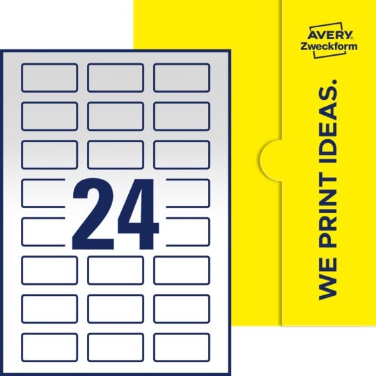 24 stk. etiketter pr. ark.