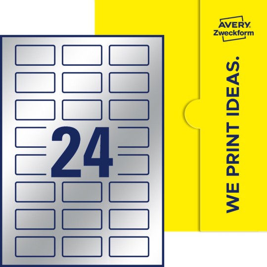24 stk. etiketter pr. ark.