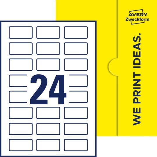 24 stk. etiketter pr. ark.
