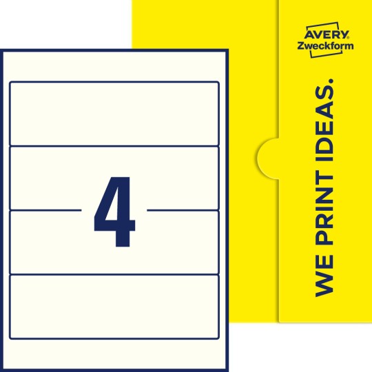 4 stk. etiketter pr. ark.