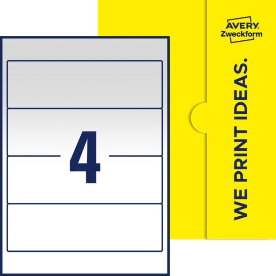 4 stk. etiketter pr. ark.