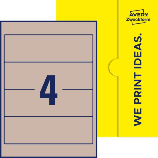 4 stk. etiketter pr. ark.