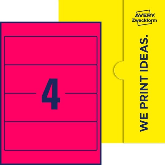 4 stk. etiketter pr. ark.
