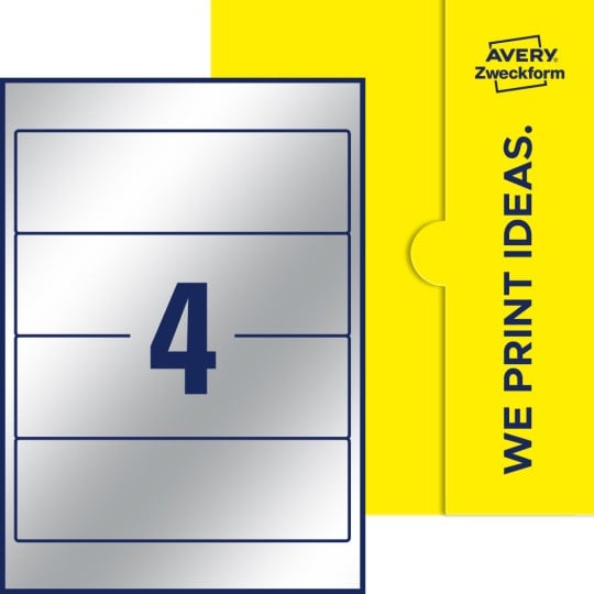 4 stk. etiketter pr. ark.
