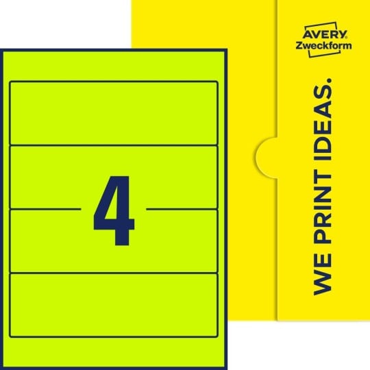 4 stk. etiketter pr. ark.