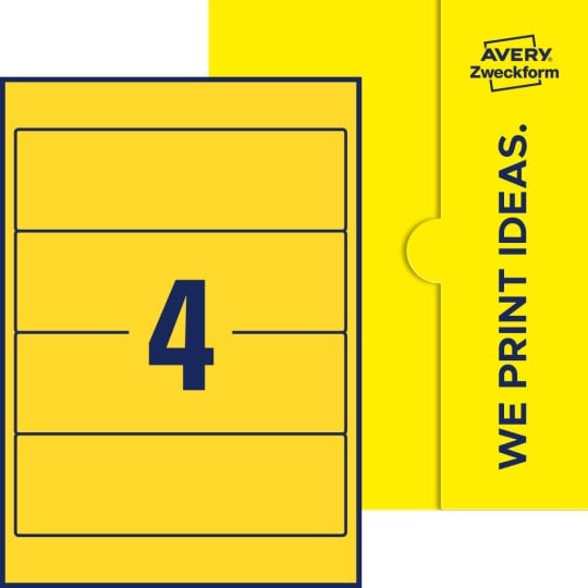 4 stk. etiketter pr. ark.