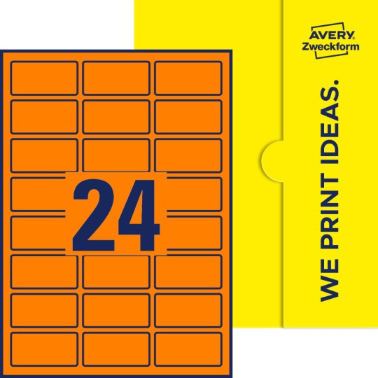 24 stk. etiketter pr. ark.