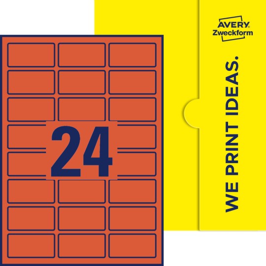 24 stk. etiketter pr. ark.