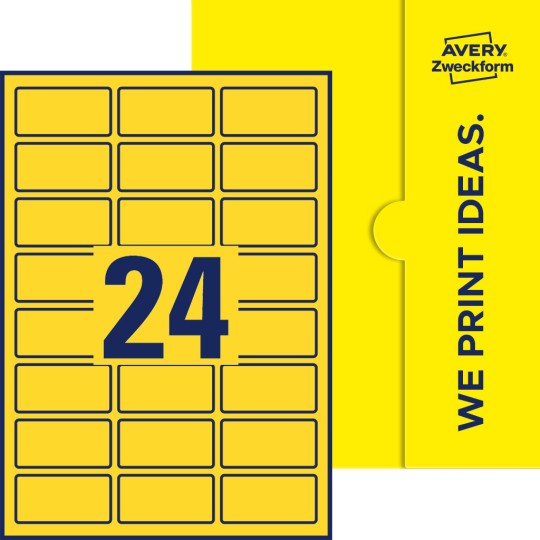 24 stk. etiketter pr. ark.