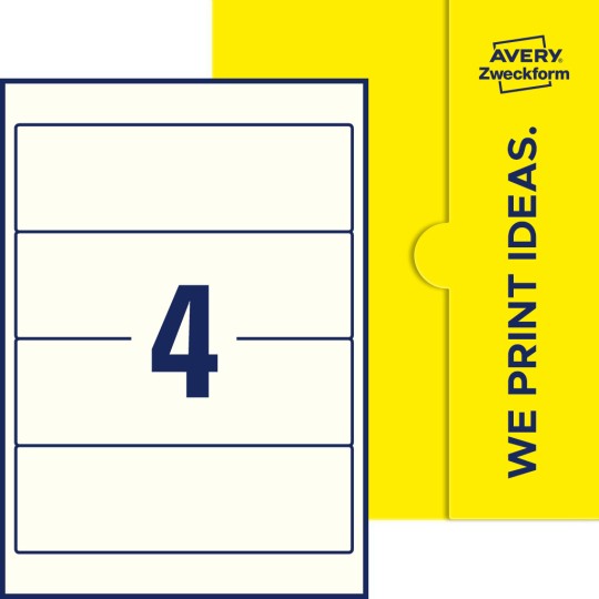 4 stk. etiketter pr. ark.