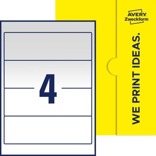 4 stk. etiketter pr. ark.