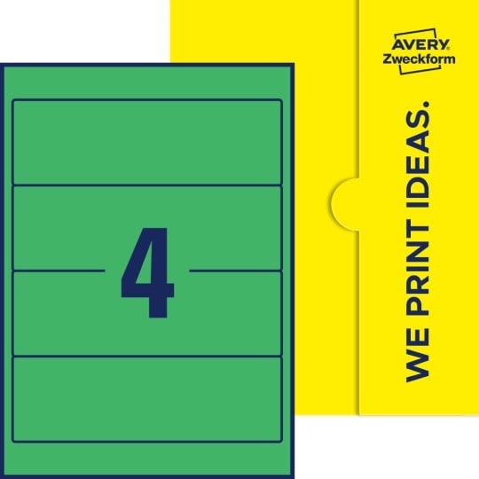 4 stk. etiketter pr. ark.