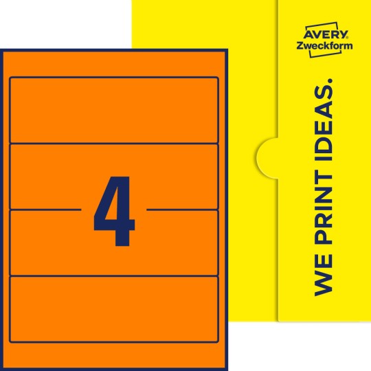4 stk. etiketter pr. ark.
