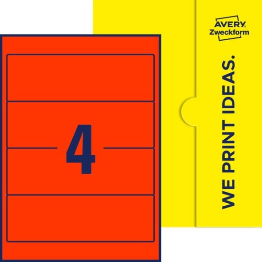 4 stk. etiketter pr. ark.