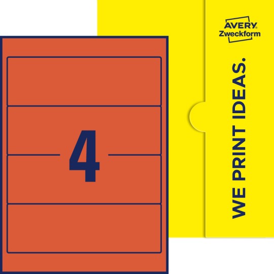 4 stk. etiketter pr. ark.