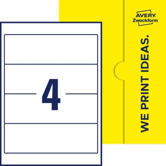4 stk. etiketter pr. ark.