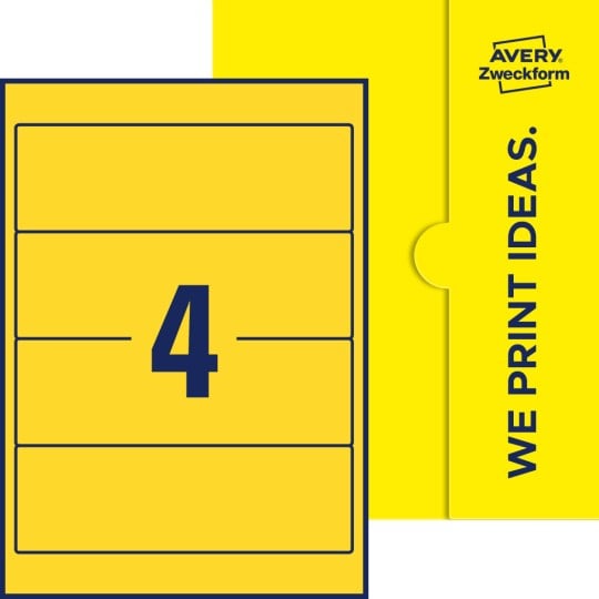 4 stk. etiketter pr. ark.