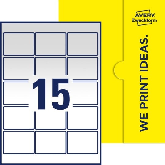 15 stk. etiketter pr. ark.