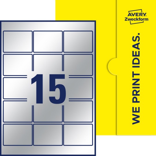 15 stk. etiketter pr. ark.