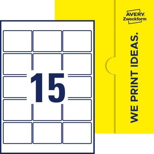 15 stk. etiketter pr. ark.