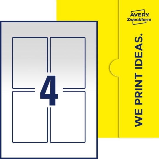4 stk. etiketter pr. ark.