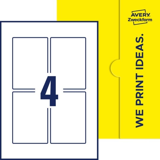 4 stk. etiketter pr. ark.
