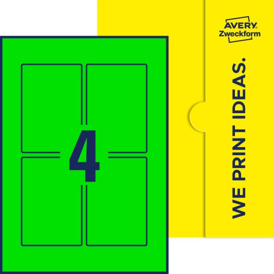 4 stk. etiketter pr. ark.