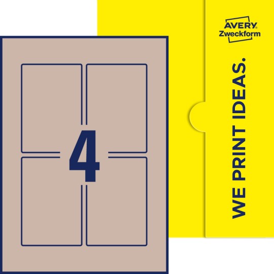 4 stk. etiketter pr. ark.