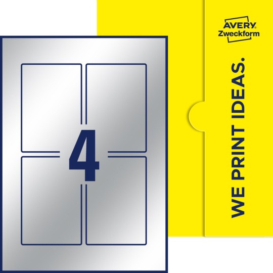 4 stk. etiketter pr. ark.