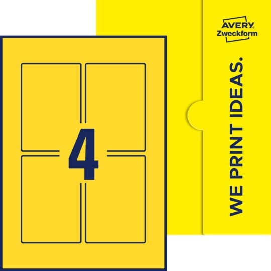 4 stk. etiketter pr. ark.