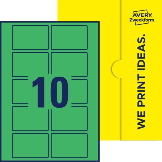10 stk. etiketter pr. ark.