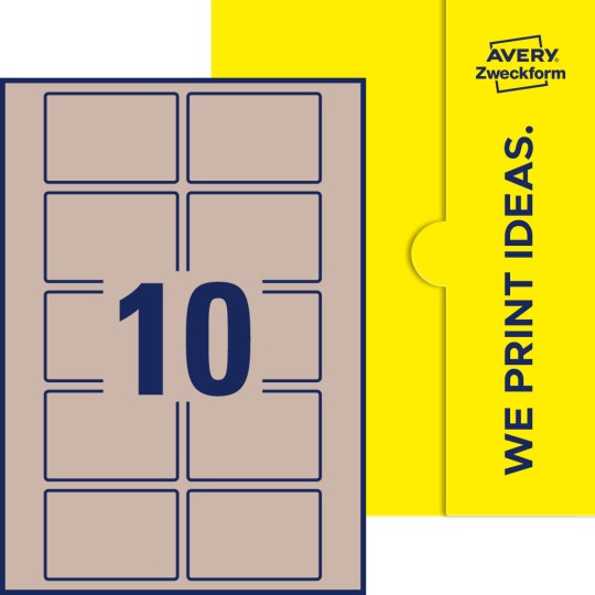 10 stk. etiketter pr. ark.