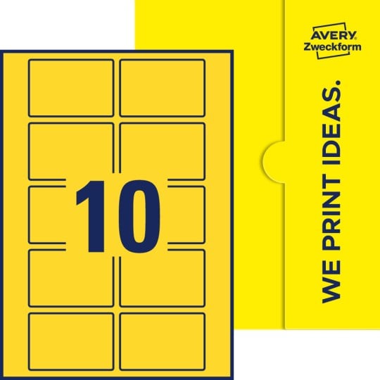 10 stk. etiketter pr. ark.