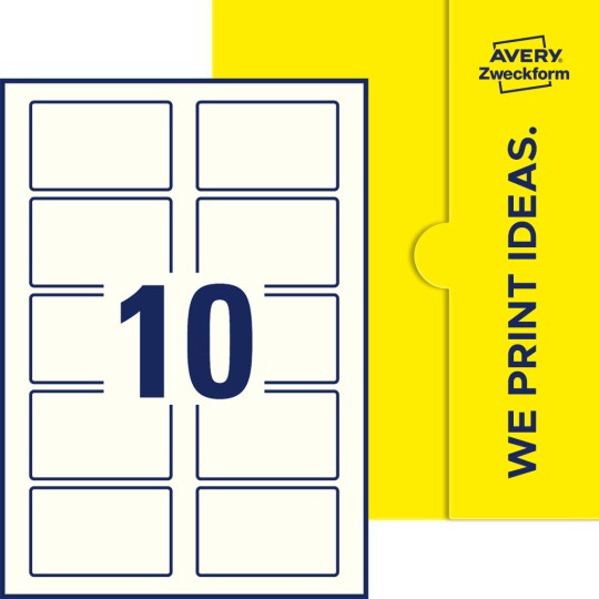 10 stk. etiketter pr. ark.