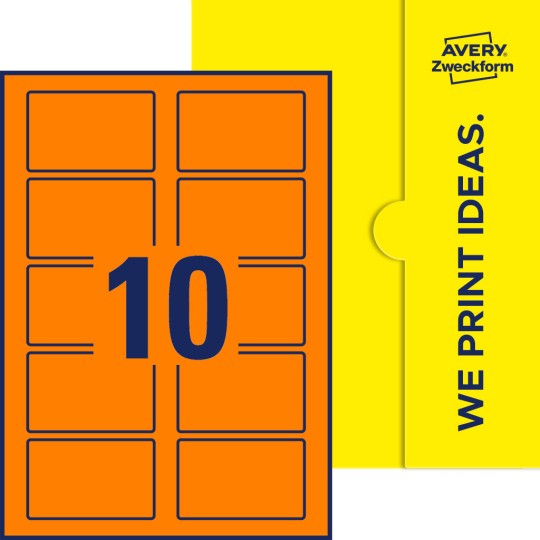 10 stk. etiketter pr. ark.