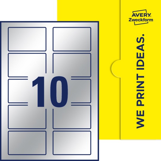 10 stk. etiketter pr. ark.