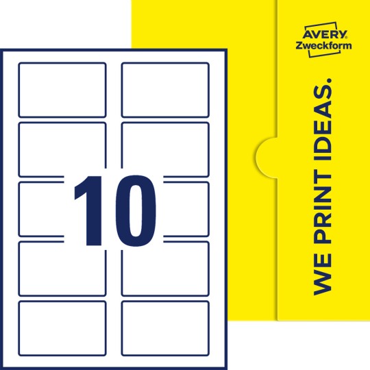 10 stk. etiketter pr. ark.