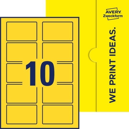 10 stk. etiketter pr. ark.