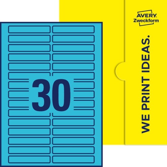 30 stk. etiketter pr. ark.
