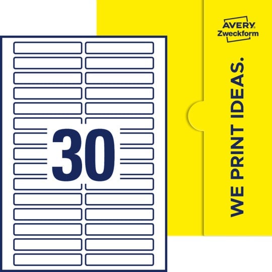 30 stk. etiketter pr. ark.