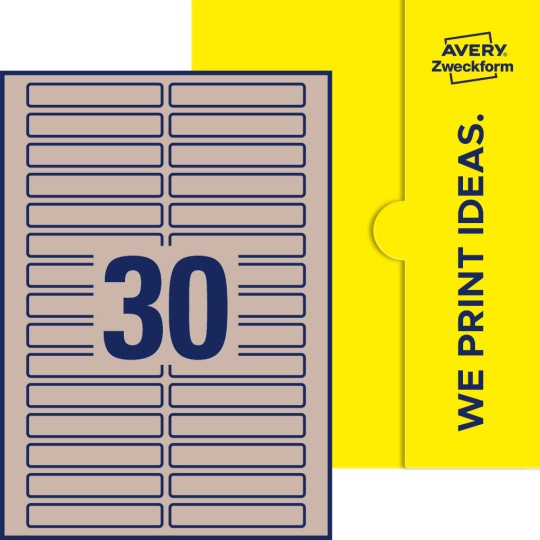 30 stk. etiketter pr. ark.