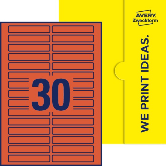 30 stk. etiketter pr. ark.