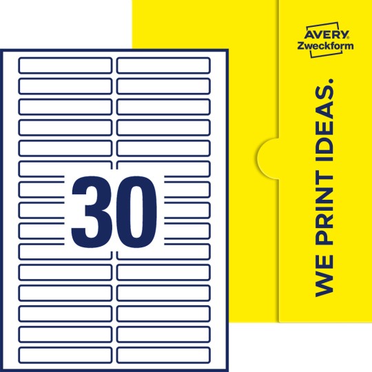 30 stk. etiketter pr. ark.