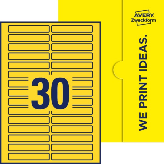 30 stk. etiketter pr. ark.