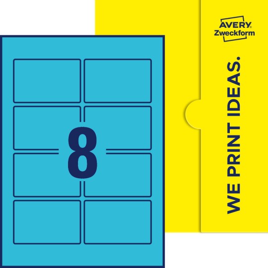 8 stk. etiketter pr. ark.
