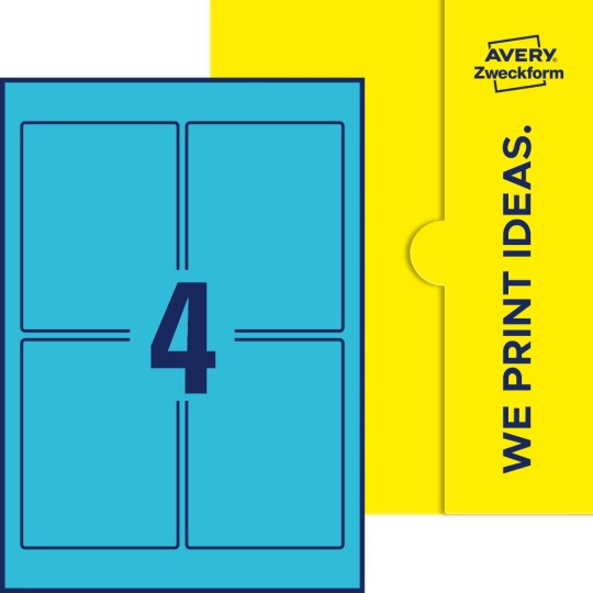 4 stk. etiketter pr. ark