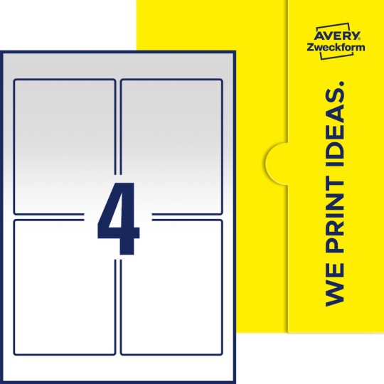 4 stk. etiketter pr. ark