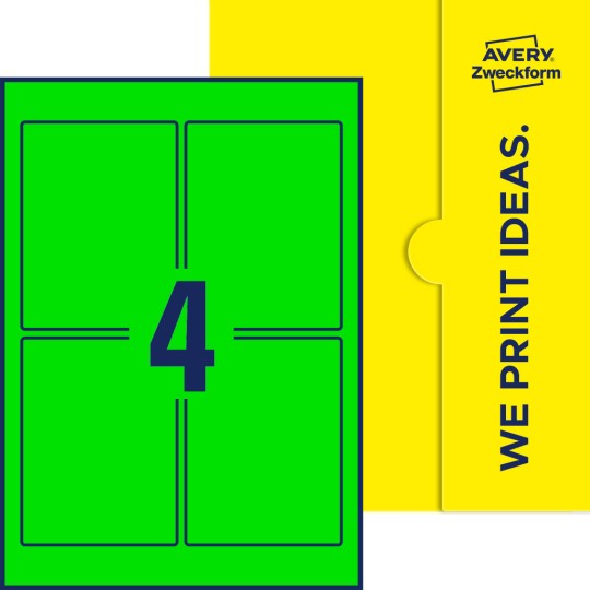 4 stk. etiketter pr. ark