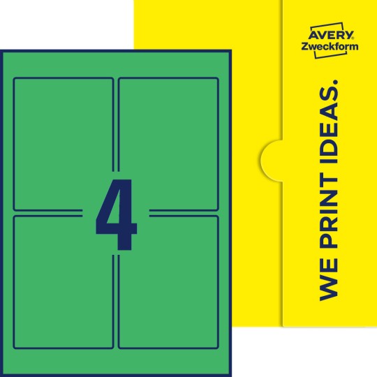 4 stk. etiketter pr. ark